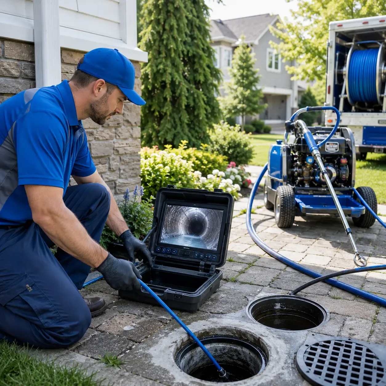 Outdoor drain cleaning professionals serving South Walpole, MA